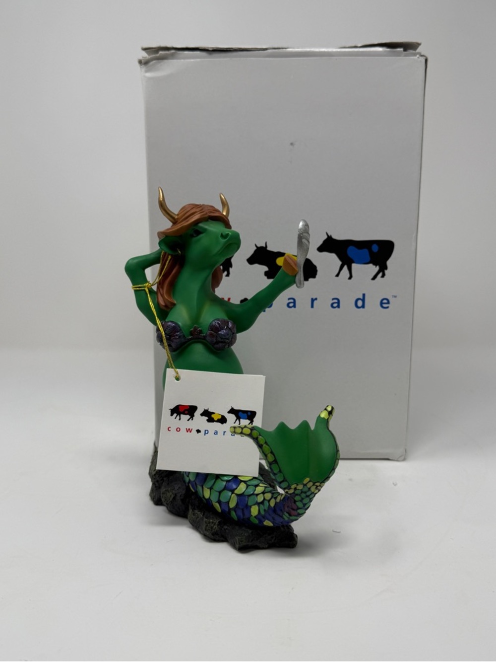 NWT Cow Parade Retired Collectible Moomaid Cow Figurine #9139